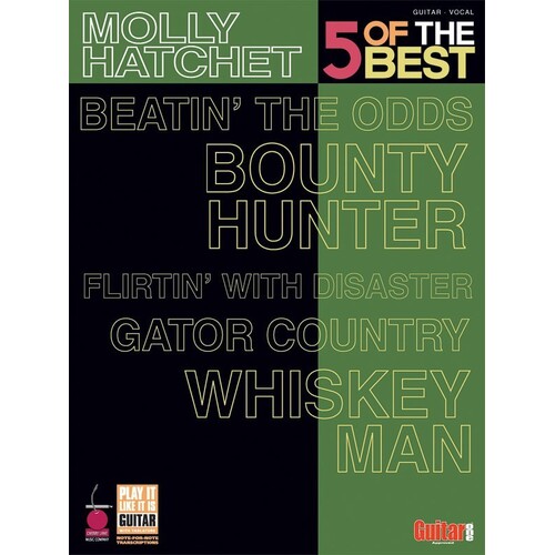 Molly Hatchet 5 Of The Best Guitar TAB (Softcover Book)