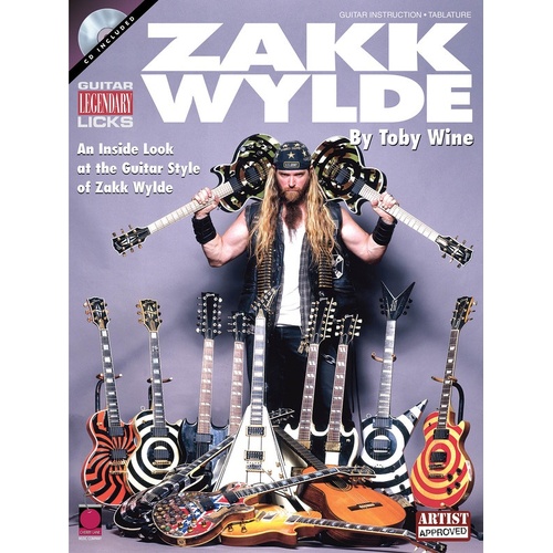 Zakk Wylde Legendary Licks Book/CD Guitar (Softcover Book/CD)