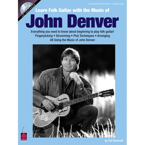 Learn Folk Guitar With John Denver Book/CD (Softcover Book/CD)