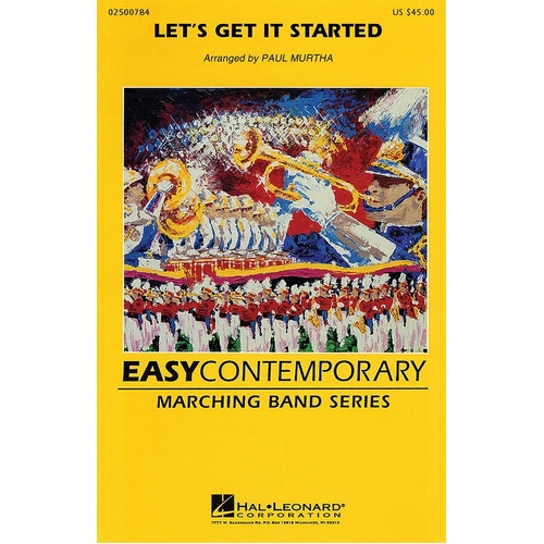 Lets Get It Started Marching Band 2 Score/Parts
