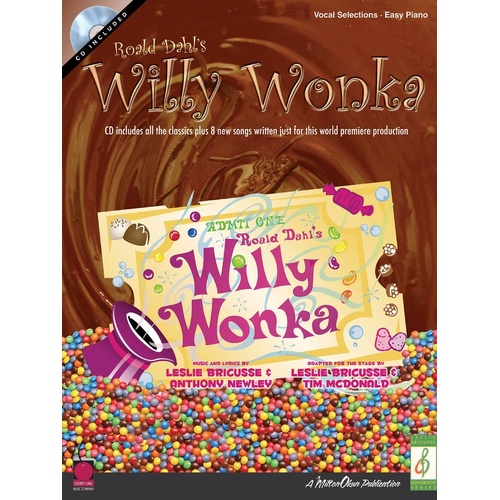 Roald Dahls Willy Wonka Easy Piano Book/CD (Softcover Book/CD)