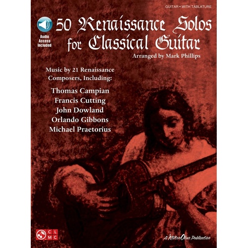 50 Renaissance Solos For Classical Guitar Book/Online Audio (Softcover Book/Online Audio)
