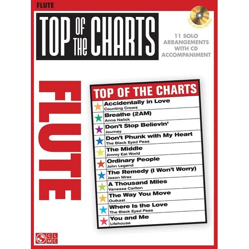 Top Of The Charts Book/CD Flute (Softcover Book/CD)
