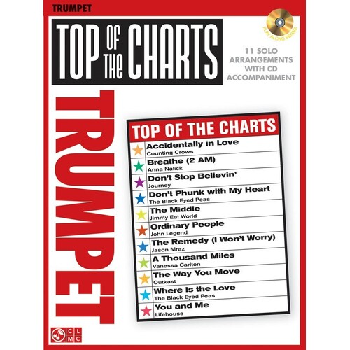 Top Of The Charts Book/CD Trumpet (Softcover Book/CD)