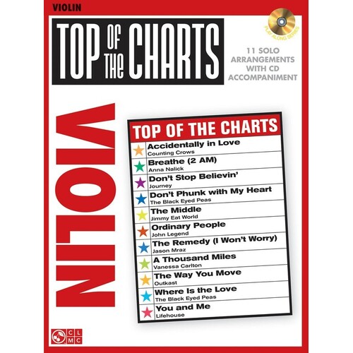 Top Of The Charts Violin Book/CD (Softcover Book/CD)