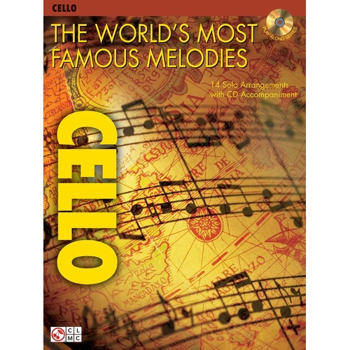 Worlds Most Famous Melodies Cello Book/CD (Softcover Book/CD)