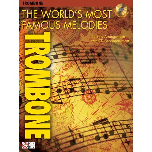 Worlds Most Famous Melodies Trombone Book/CD (Softcover Book/CD)