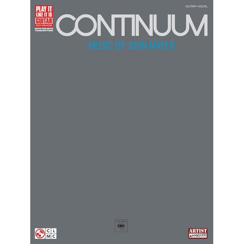 John Mayer - Continuum Guitar Tab Songbook