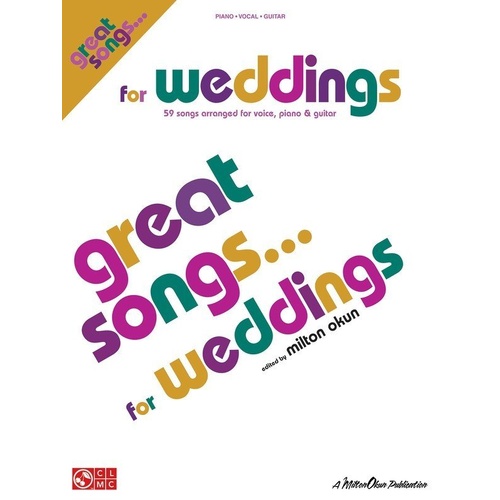 Great Songs for Weddings PVG Songbook