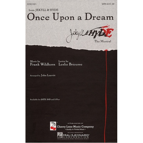 Once Upon A Dream SATB 