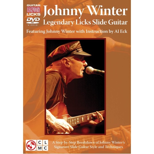 Johnny Winter Legendary Licks Slide Guitar DVD (DVD Only)