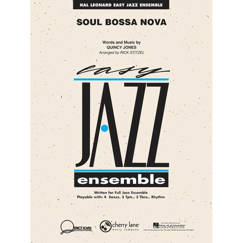 Soul Bossa Nova Jazz Ensemble Score and Parts with Performance CD by Cherry Lane Music