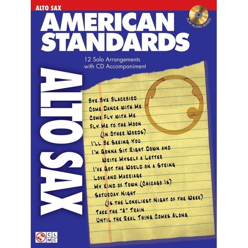 American Standards for Alto Saxophone with CD - 12 Favorites from Great American Songbook