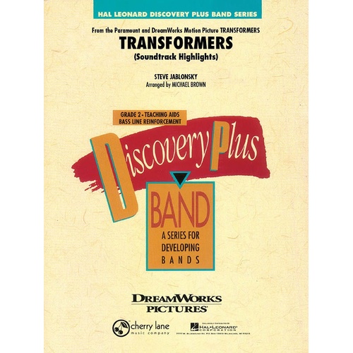 Transformers Soundtrack Highlights Discovery Plus Concert Band 2 