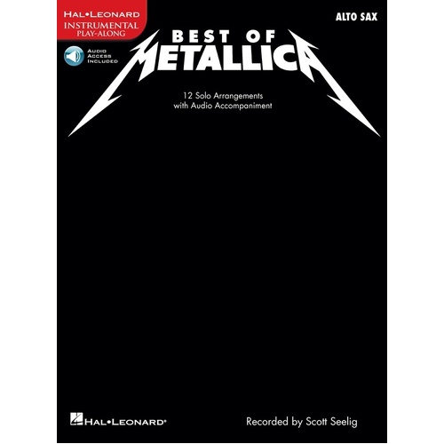 Best Of Metallica For Alto Sax Book/CD 