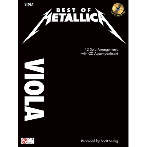 Best Of Metallica For Viola Book/CD 