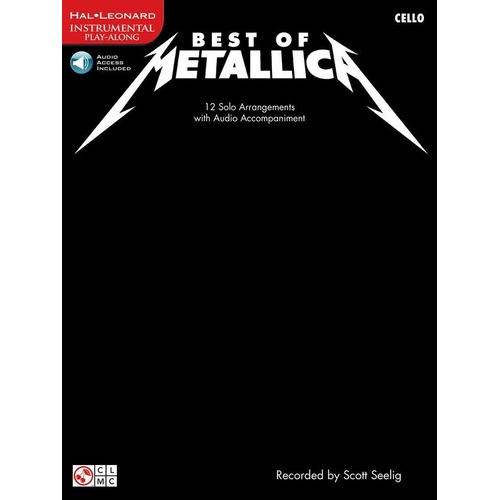 Best of Metallica for Cello Book with Backing Tracks