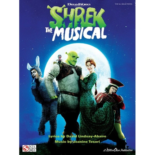 Shrek the Musical Piano Vocal Guitar Songbook by Cherry Lane Music - 18 Selections, Color Photos, 188 Pages