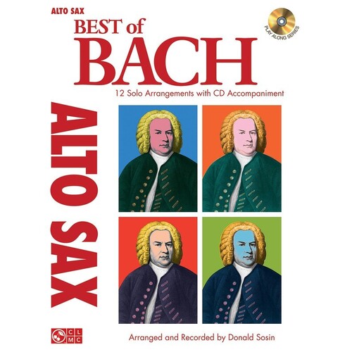Best Of Bach For Alto Sax Book/CD (Softcover Book/CD)