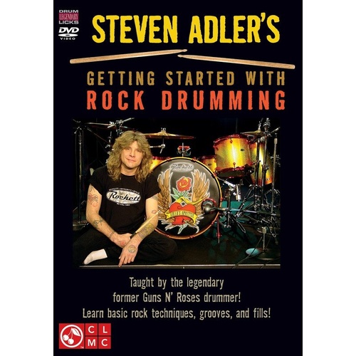 Getting Started with Rock Drumming DVD by Steven Adler
