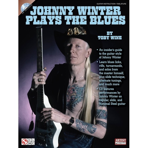 Johnny Winter Plays The Blues Guitar Book/CD (Softcover Book/CD)