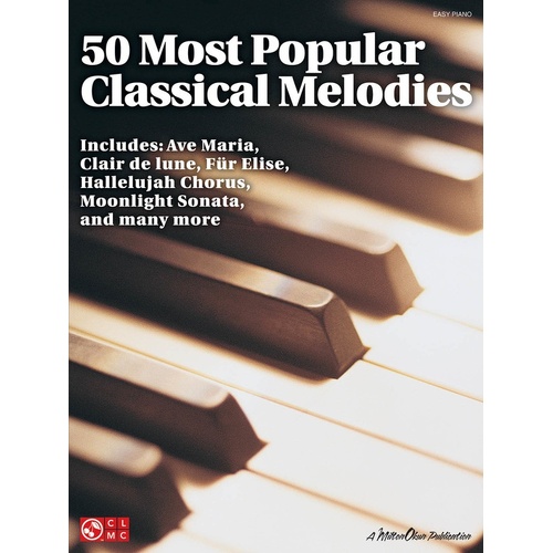 50 Most Popular Classical Melodies Easy Piano (Softcover Book)
