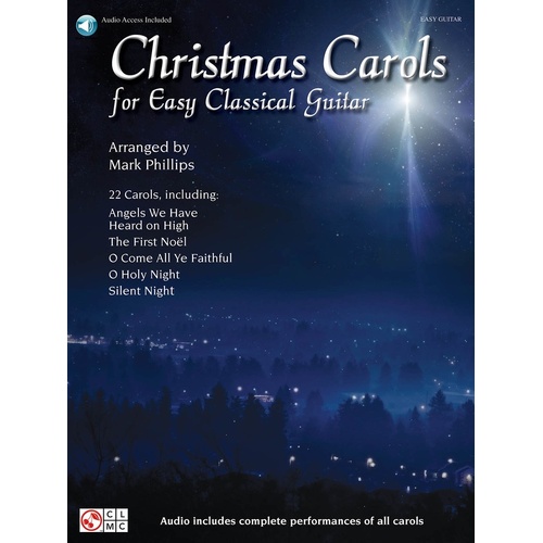 Christmas Carols For Easy Classical Guitar TAB Book/Online Audio (Softcover Book/Online Audio)