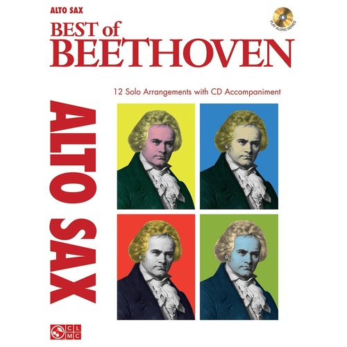 Best Of Beethoven Alto Sax Book/CD (Softcover Book/CD)