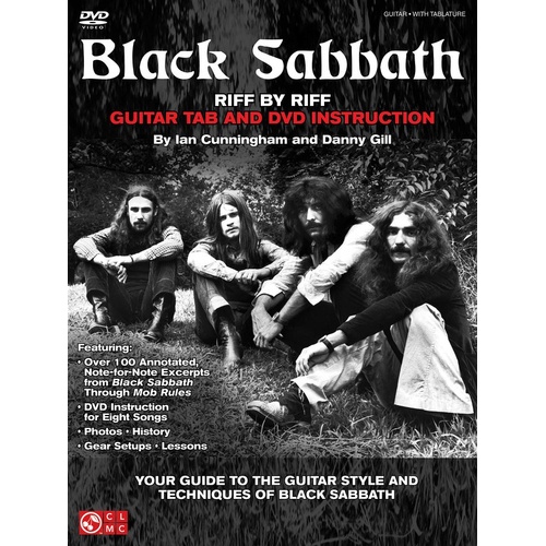 Black Sabbath Riff By Riff Book/DVD (Softcover Book/DVD)