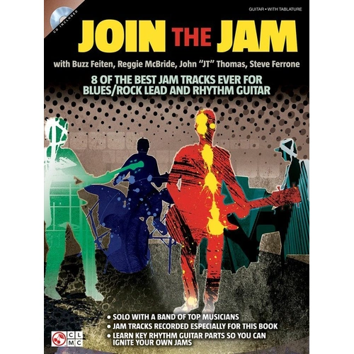 Join the Jam Backing Tracks Blues & Rock BK/CD - Guitar TAB, 24 Pages, Includes 8 Custom Jam Tracks