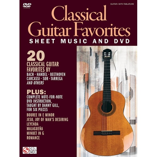 Classical Guitar Favorites Notes And TAB Book DVD (Softcover Book/DVD)