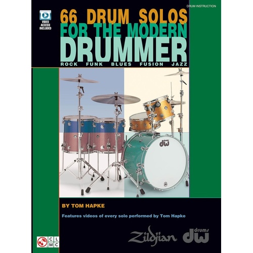 66 Drum Solos For The Modern Drummer Book/DVD (Softcover Book/DVD)