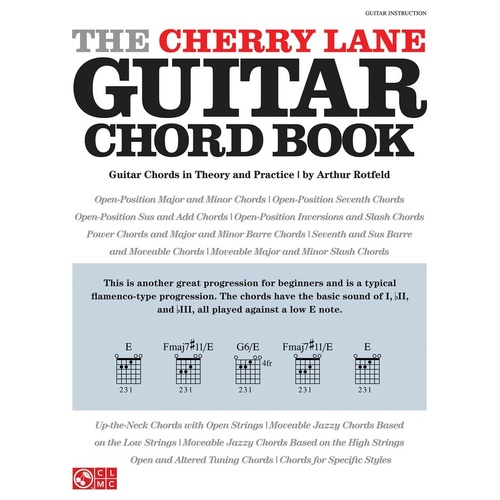 Cherry Lane Guitar Chord Book (Softcover Book)