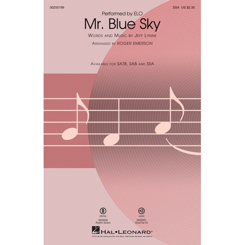 Mr Blue Sky SSA (Octavo)
