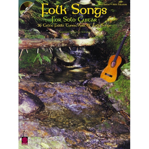 Folk Songs For Solo Guitar Book/CD (Softcover Book/CD)