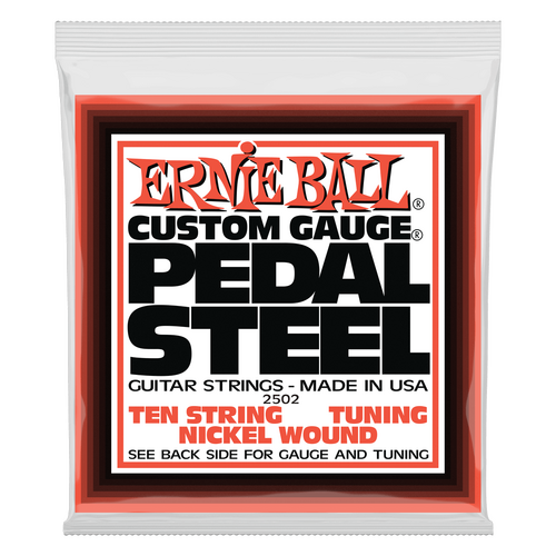 Ernie Ball Pedal Steel 10-String E9 Tuning Nickel Wound Electric Guitar Strings 13-38 Gauge