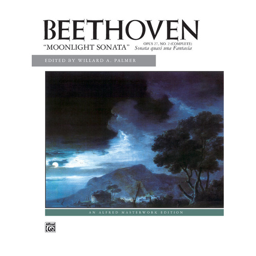 Beethoven Moonlight Sonata Op 27 No 2 Piano Sheet Music Edited by Willard A. Palmer
