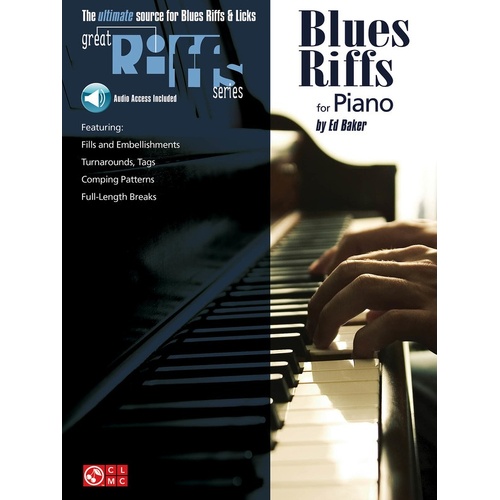 Great Blues Riffs For Piano CD Pkg (Softcover Book/CD)