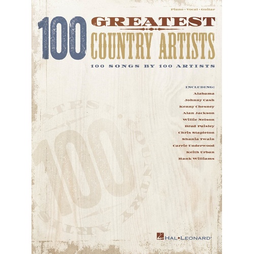 100 Greatest Country Artists PVG (Softcover Book)