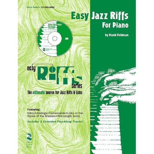 Easy Jazz Riffs For Piano Book/CD (Softcover Book/CD)