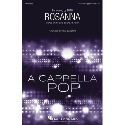 Rosanna SSATB A Cappella (Octavo)