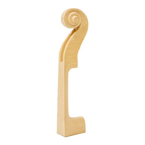 Gliga A 1/2 Carved Violin Scroll - A-Grade Romanian Maple