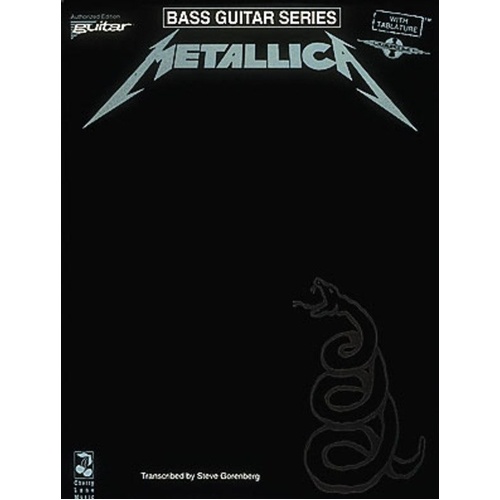 Metallica Black Book Bass Tab Folio