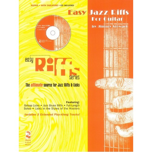 Easy Jazz Riffs For Guitar Book/CD 