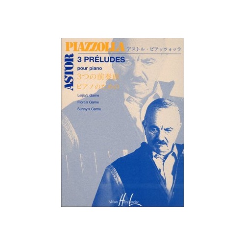 Preludes 3 for Piano Solo by Astor Piazzolla, Edition Henry Lemoine, 1 Page