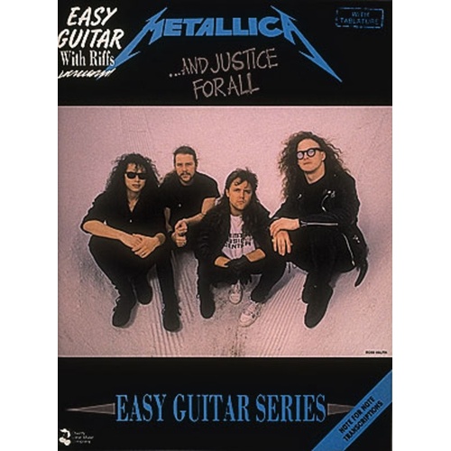 And Justice For All Easy Guitar Riffs TAB (Softcover Book)
