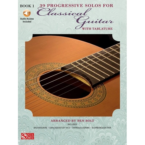 39 Progressive Solos for Classical Guitar Book 1 with Tablature