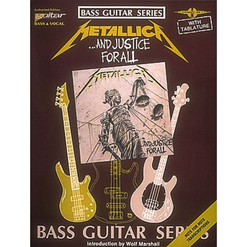 And Justice For All Bass Guitar (Softcover Book)