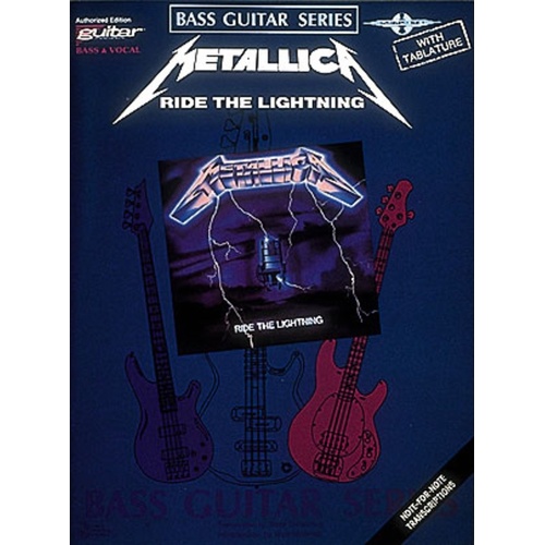 Metallica - Ride The Lightning Bass TAB (Softcover Book)