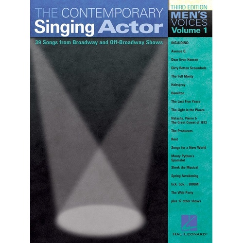 Contemporary Singing Actor Men's Voices Vol. 1 3rd Edition Songbook
